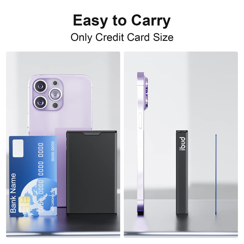  [AUSTRALIA] - BUDI Portable Aluminum Memory Card Case Shockproof Scratch Resistant Thin Credit Card Size Card Organizer Lightweight Card Holder Wallet Stores 6 SD Micro SDHC Micro SDXC Cards & 8 TF Cards