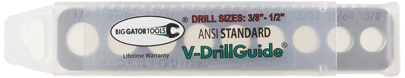  [AUSTRALIA] - Big Gator Tools V-Drill Guide, Standard Sizes 3/8" to 1/2"
