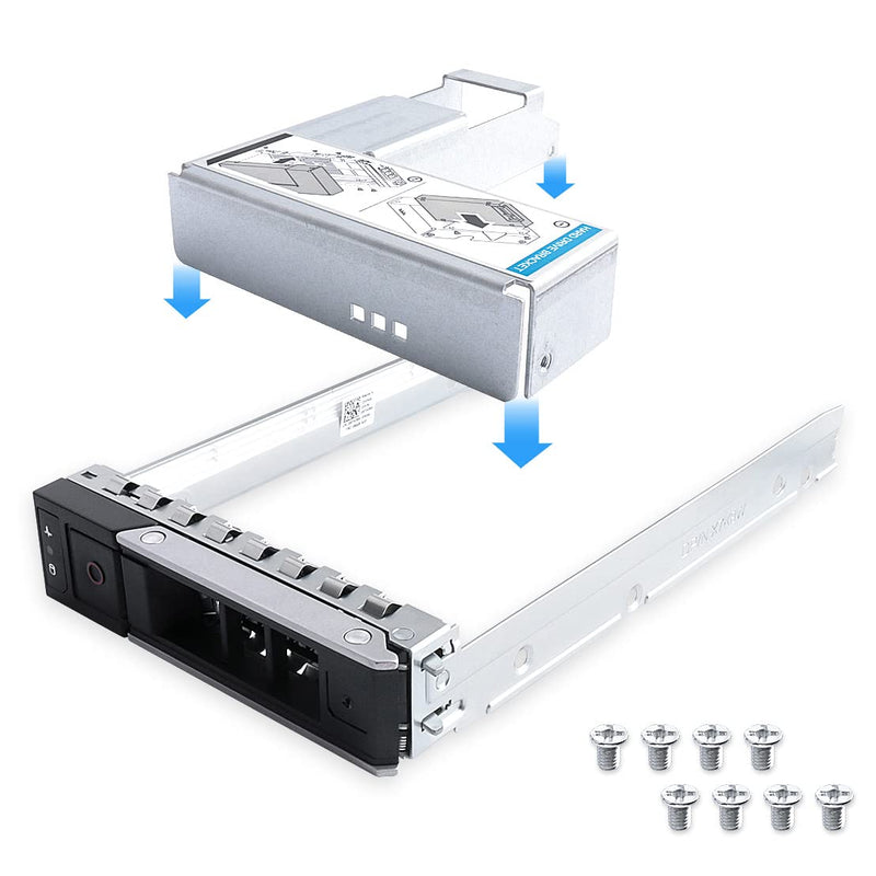  [AUSTRALIA] - 3.5" inch X7K8W 0X7K8W SAS SATA Hard Drive HDD Tray Caddy Compatible with Dell 14th Gen 14 G14 R640 R740 R740xd R840 R940 R440 R540 PowerEdge Server (1PCS 3.5" HDD Tray+2.5" Conversion Bracket) 1PCS 3.5" HDD Tray+2.5"Conversion bracket