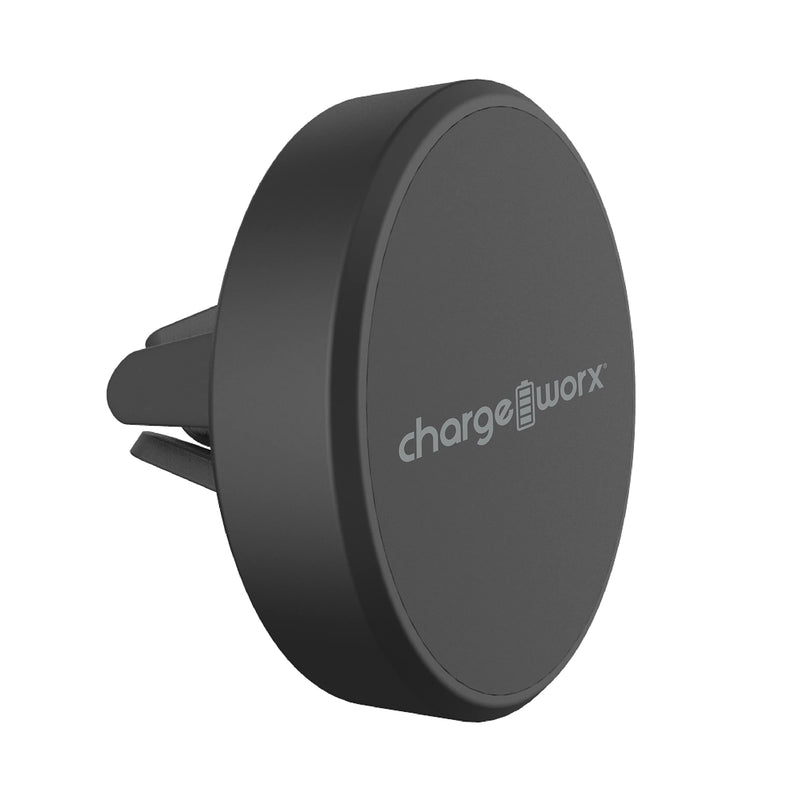  [AUSTRALIA] - CHARGEWORX Universal Magnetic Phone Holder for Car Vents|Car Accessories, Magsafe Car Mount w. Rubberized Base & 360 Rotation|Magnetic Phone Mount for Car|Fits All Smartphone, Tablet & Smart Devices