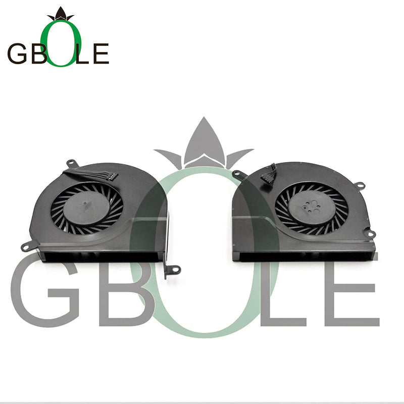  [AUSTRALIA] - GBOLE Replacment for MacBook Pro Retina 15.6" A1286 Left + Right CPU Cooling Fan Compatible 2008-2012 661-4951 661-4952 922-8702 922-8703 MG62090V1-Q030-S99 A1289 Fan