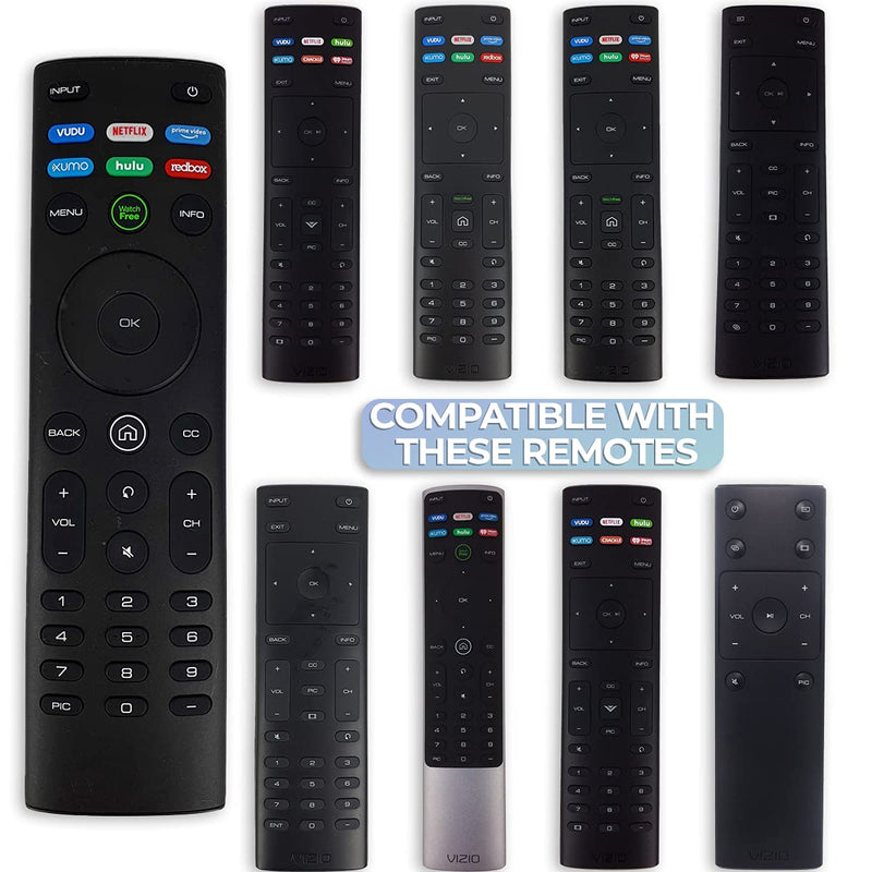 XRT140 OEM Remote Control for Vizio LED Smart TV OLED55-H1 OLED65-H1 V655-H1 V435-H1 V555-H1 V605-H3 V655-H9 M50Q7-H1 V585-H11 with Shortcut APP Buttons Vudu Netflix Primevideo Xumo Hulu Redbox XRT140 - LeoForward Australia