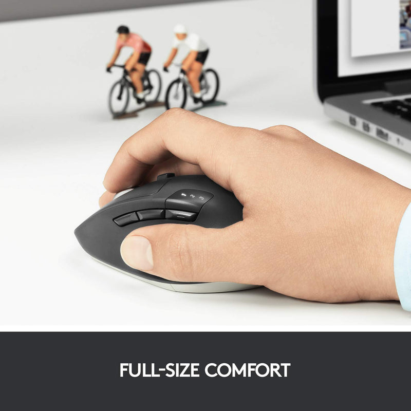  [AUSTRALIA] - Logitech M720 Wireless Triathlon Mouse with Bluetooth for PC with Hyper-Fast Scrolling and USB Unifying Receiver for Computer and Laptop - Black M720 Triathalon Multi-Device Wireless Mouse