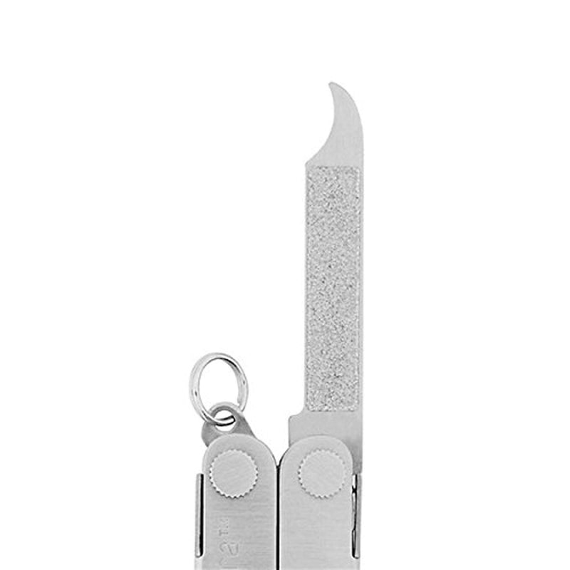 LEATHERMAN, Micra Keychain Multitool with Spring-Action Scissors and Grooming Tools, Stainless Steel, Built in the USA, Stainless - LeoForward Australia