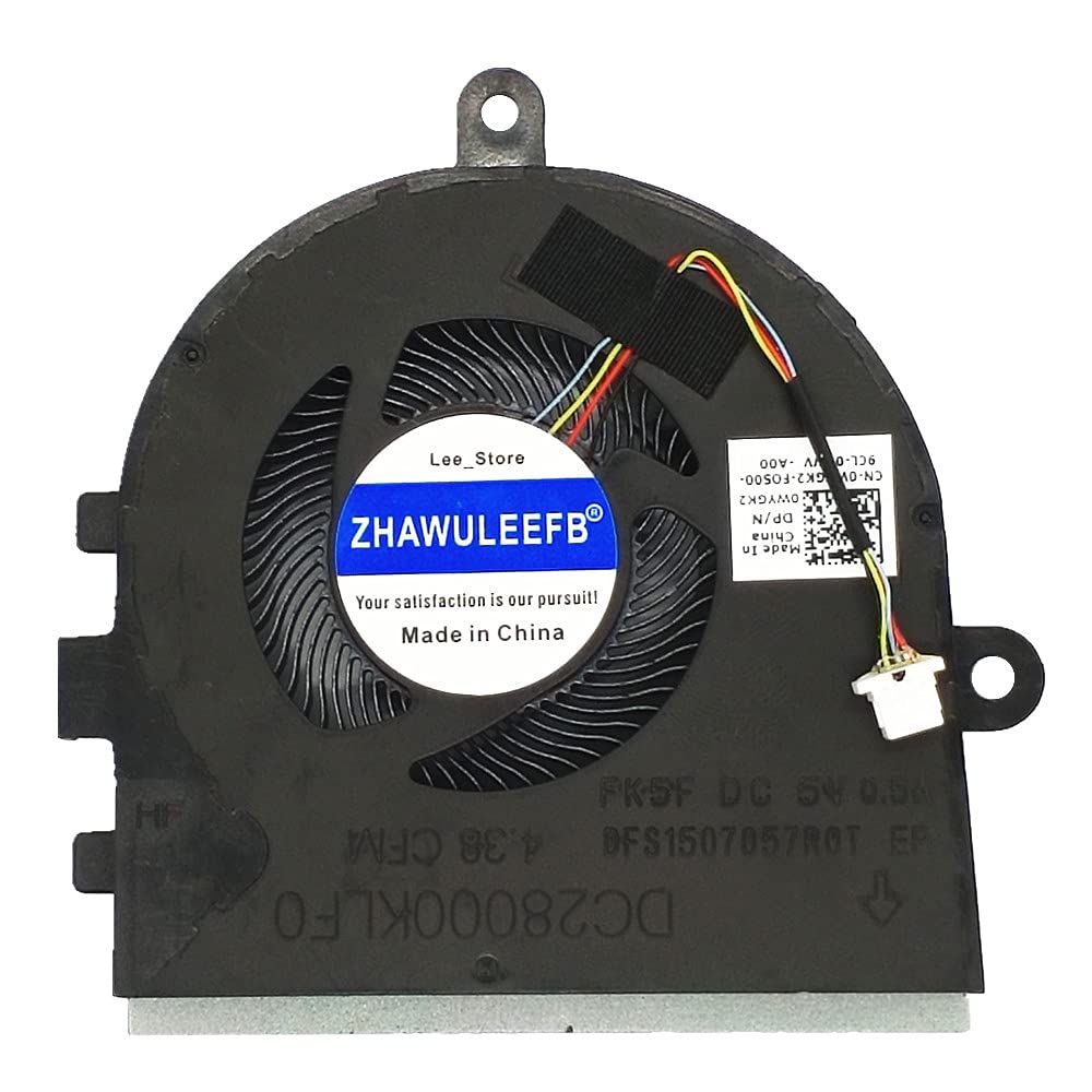  [AUSTRALIA] - ZHAWULEEFB Replacement CPU Cooling Fan for Dell inspiron 3480 3481 3493 5493, Latitude 3490 E3490 Series Laptop P/N: 0WYGK2 WYGK2 FK5F DFS1507057R0T DC28000KLF0 DC5V 0.5A