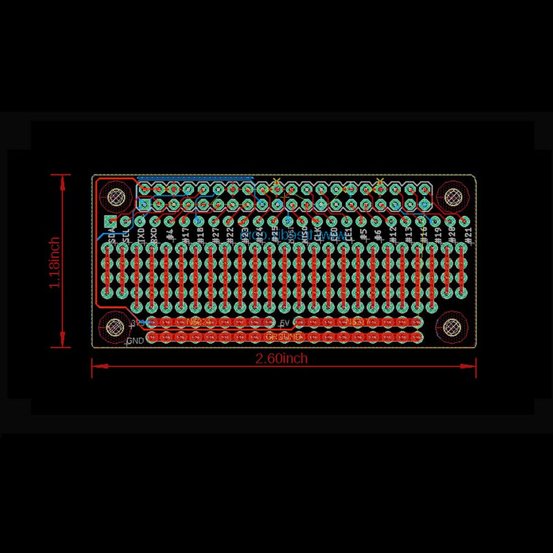  [AUSTRALIA] - Treedix Compatible with Raspberry Pi Zero 2pcs GPIO Protoboard Breadboard HAT with Female Pin Connector PCB Prototyping Board （unwelding）