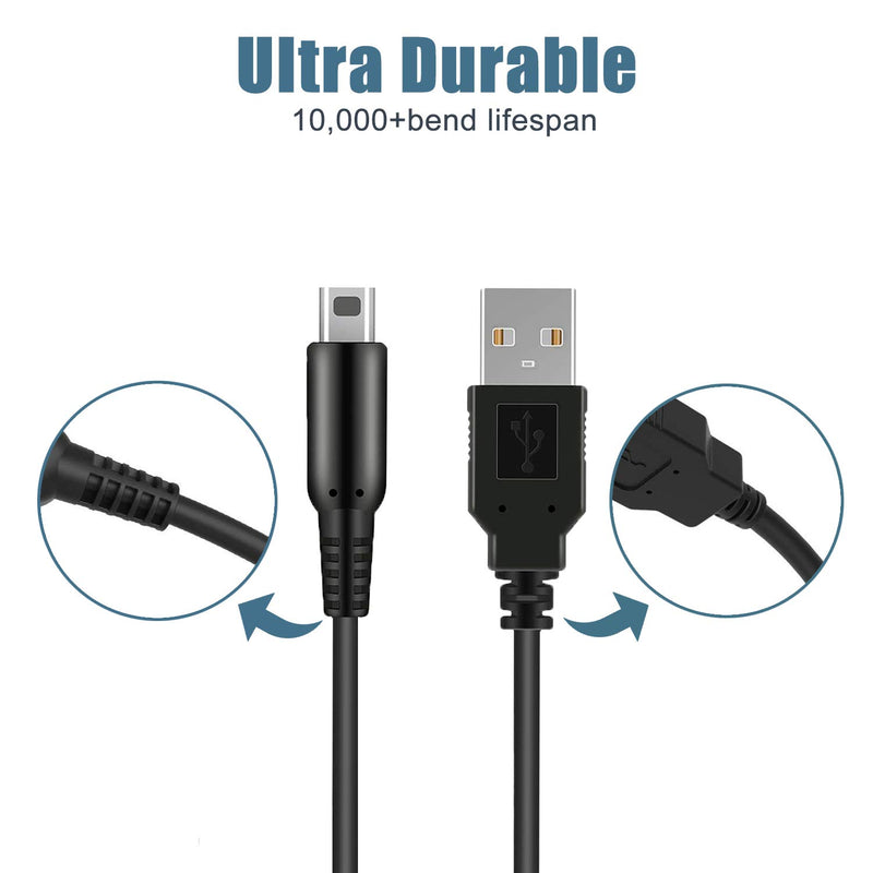 3DS USB Charger Cable, Power Charging Lead for Nintendo New 3DS XL/New 3DS/ 3DS XL/ 3DS/ New 2DS XL/New 2DS/ 2DS XL/ 2DS/ DSi/DSi XL - LeoForward Australia