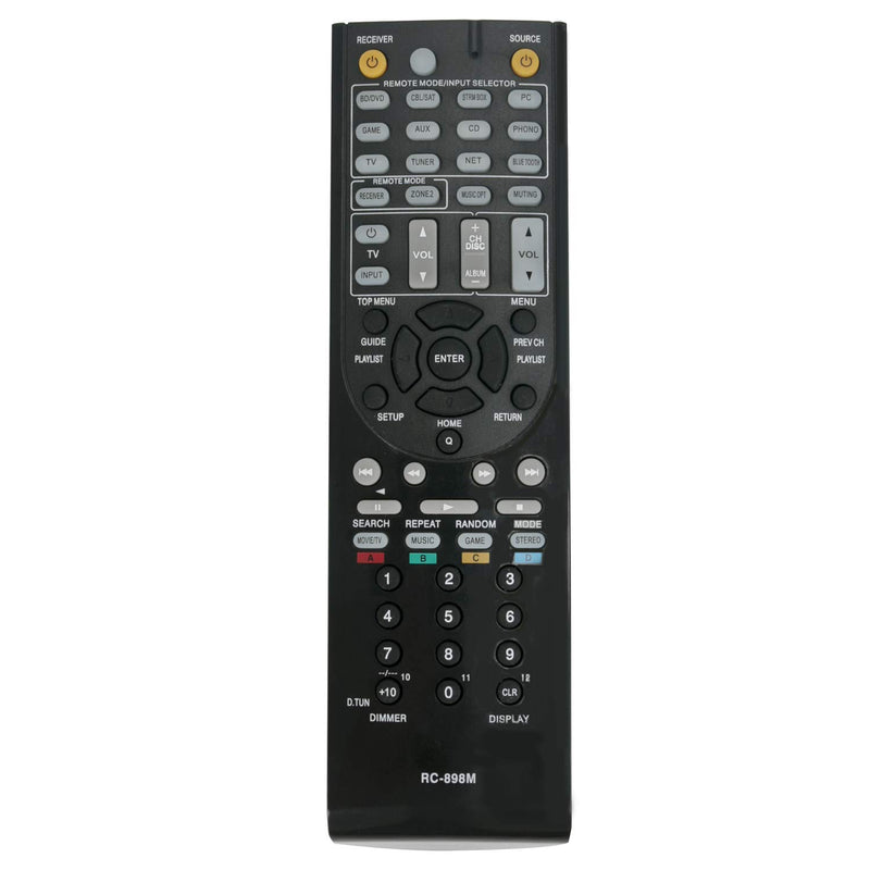 New RC-898M RC898M Replace Remote Compatilbe with Onkyo AV Receiver TX-NR646 TX-NR747 TX-NR545 TXNR646 TXNR747 TXNR545 - LeoForward Australia