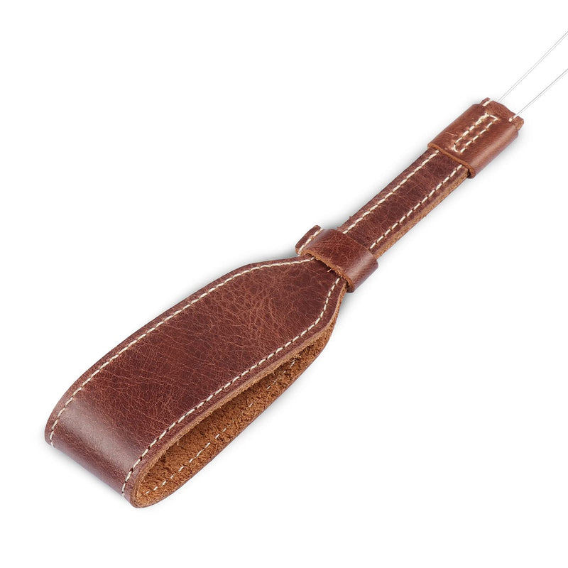  [AUSTRALIA] - MegaGear MG1613 SLR, DSLR Genuine Leather Wrist Strap, Brown, One Size