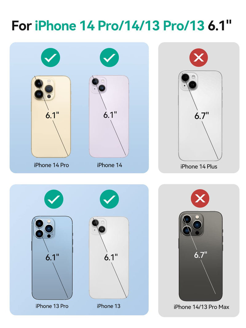  [AUSTRALIA] - NEWDERY Battery Case for iPhone 14 Pro/14/13 Pro/13 10000mAh, Wireless Charging & Wired Earphone & Sync-Data Supported, Portable Extended Charger Case for iPhone 14/13 Pro, 6.1"(Not for 14 Plus)