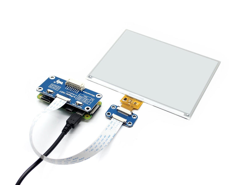  [AUSTRALIA] - Waveshare 5.83inch E-Paper E-Ink Display HAT for Raspberry Pi 648×480 Pixels Black/White Dual-Color with SPI Interface 5.83inch e-Paper HAT
