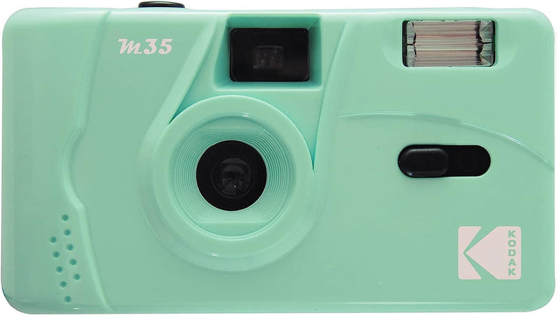  [AUSTRALIA] - Kodak M35 Instant Camera Starter Bundle: 2 Kodak GC36 Film + 4 Pack AAA Batteries + Lens Cleaning Cloth (Mint Green) Mint Green