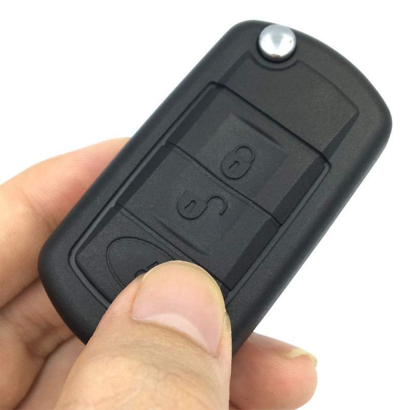  [AUSTRALIA] - Replacement Key Fob Case Shell for Range Rover Sport Land Rover Discovery LR3 Flip Folding Keyless Entry Remote Car Key Fob Cover