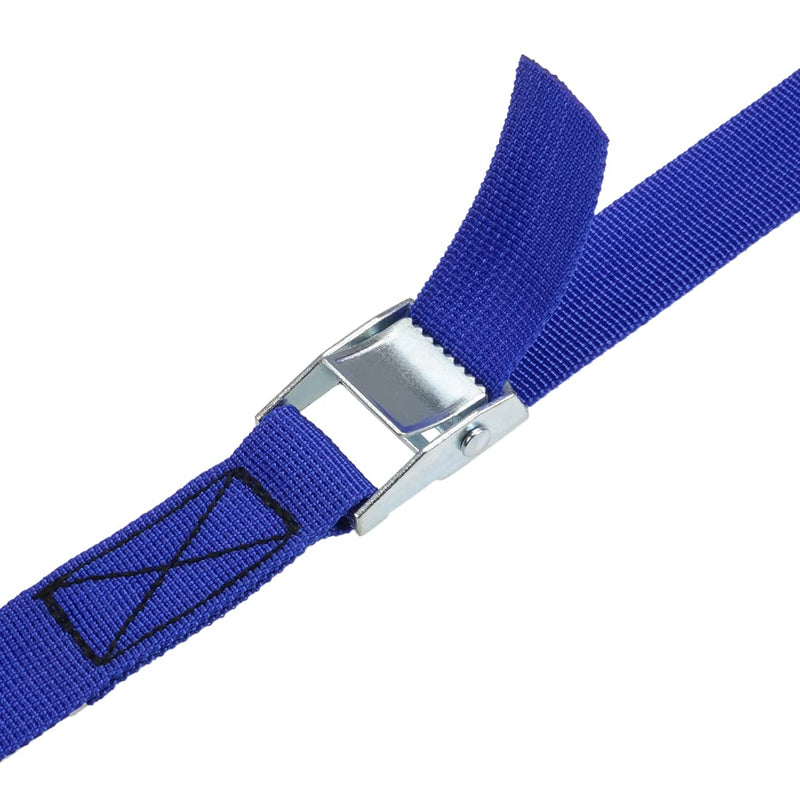  [AUSTRALIA] - uxcell Cam Buckle Tie Down Lashing Strap 10Mx25mm 250Kg Load Cap Polypropylene for Moving Cargo, Blue, Pack of 1 10 Meters