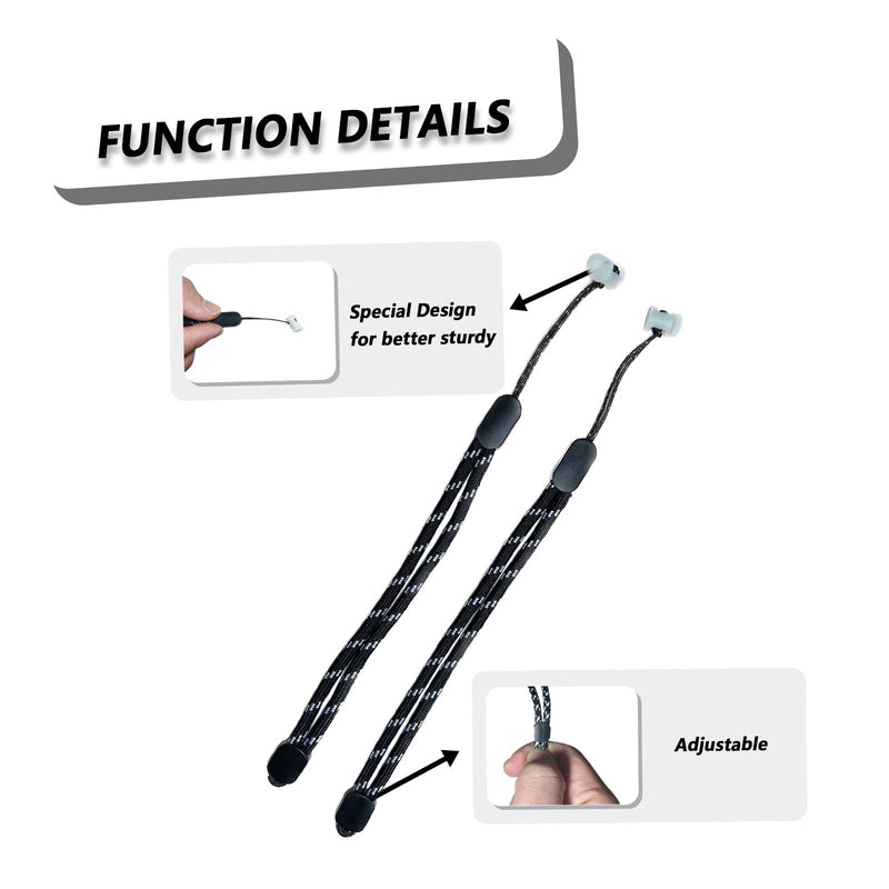  [AUSTRALIA] - Improved Replacement Reflective Wrist Straps for Oculus Quest 2 Gen Controller, Sturdy Comfy Adjustable Hand Strap for Oculus, Easy Attach White Resin Stopper for Oculus Controllers C2-FG-Blue
