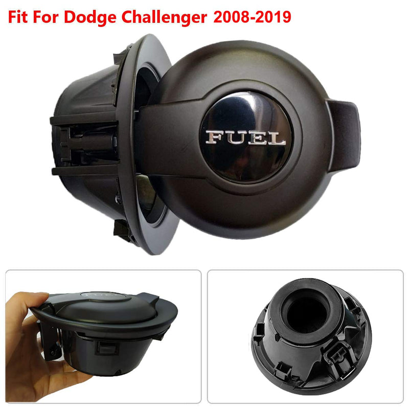  [AUSTRALIA] - Fuel Gas Door Vapor Edition Matte Black Fit for 2008-2019 Dodge Challenger Fuel Filler Door 68250120AA