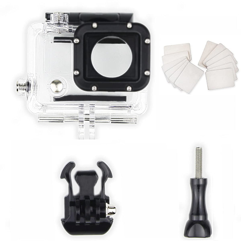  [AUSTRALIA] - FitStill Replacement Dive Housing Case Waterproof Housing for HERO4, HERO3+ and HERO3 Waterproof Case for Hero 4/3+/3