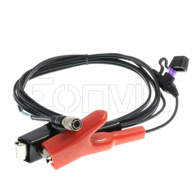  [AUSTRALIA] - Eonvic Hirose 4 Pin 12v Power Cable for Trimble 5600 Total Station Geodimeter GPS,Robot,Focus Straight Hirose 4 Pin