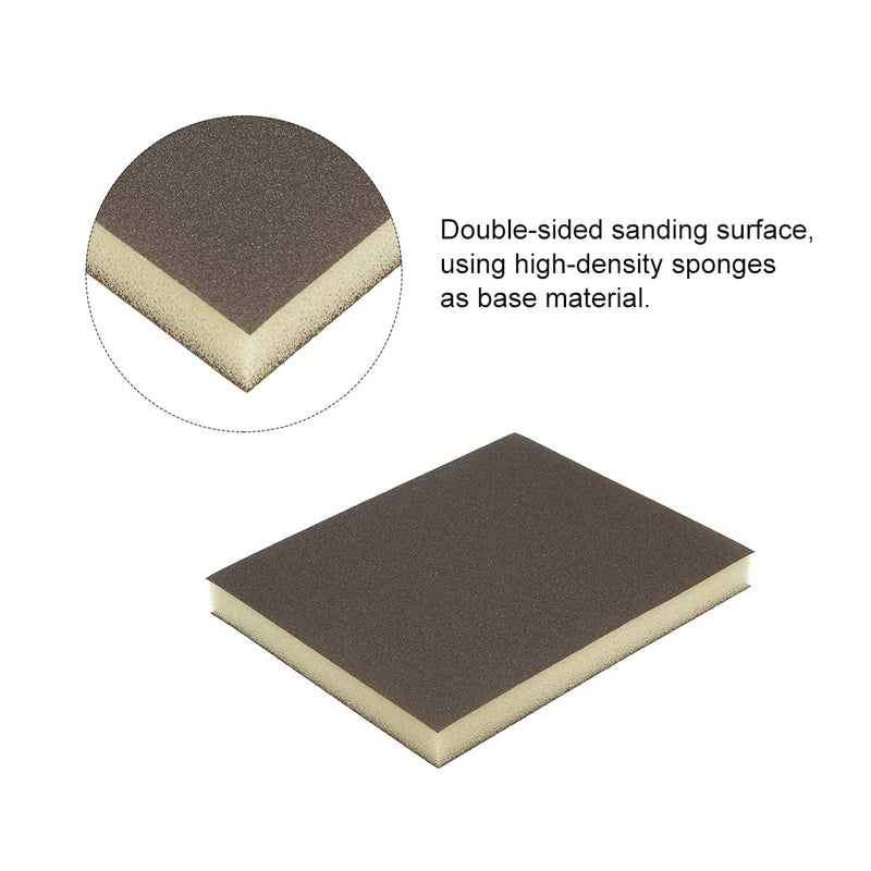  [AUSTRALIA] - uxcell Sanding Sponge Sanding Blocks 220-Grits Medium Grit Sand Block Pad for Kitchen Metal/Drywall/Wood 8pcs