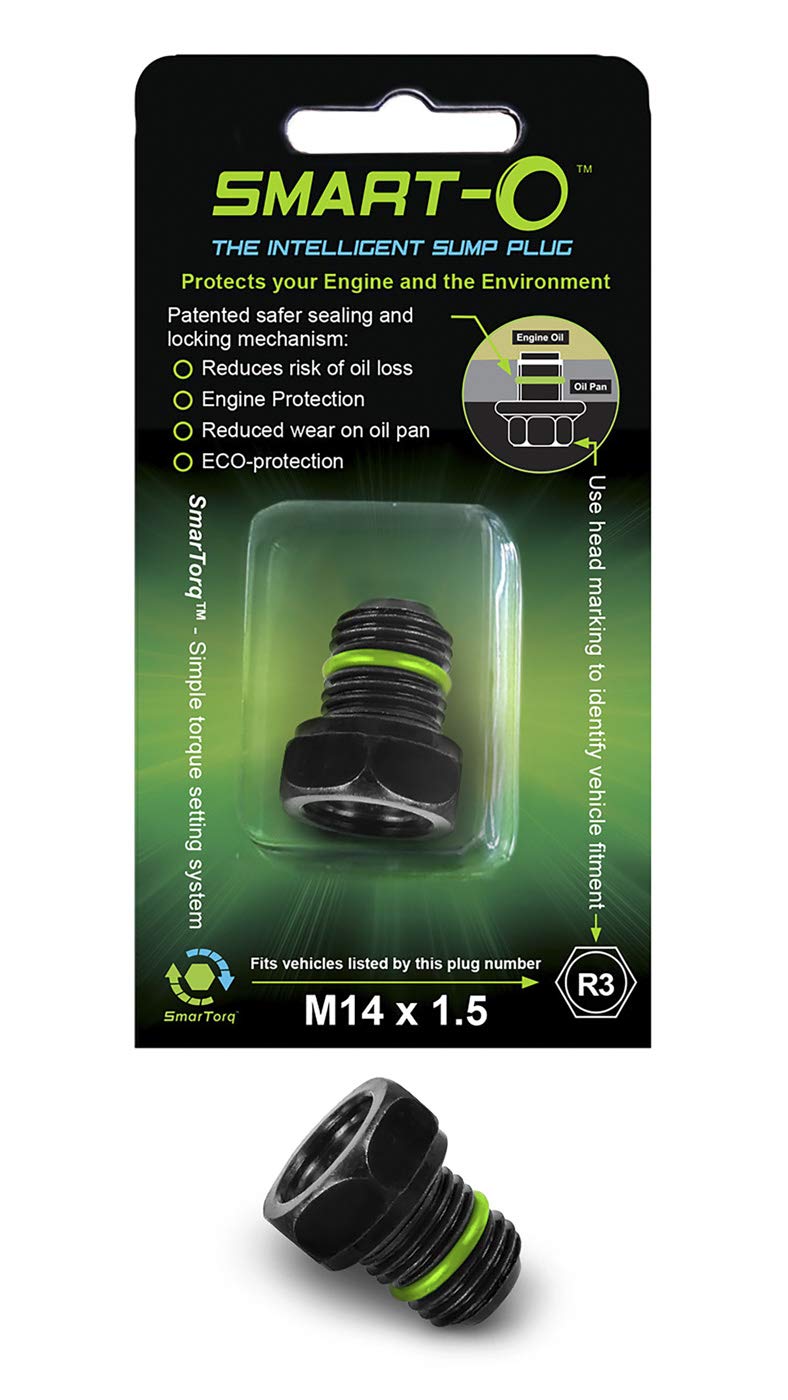 SMART-O R3 Oil Drain Plug M14x1.5mm - Engine Oil Pan Protection Plug with Anti-Leak & Anti-Vibration Function - Install Faster, Re-usable and Eco-Friendly - LeoForward Australia