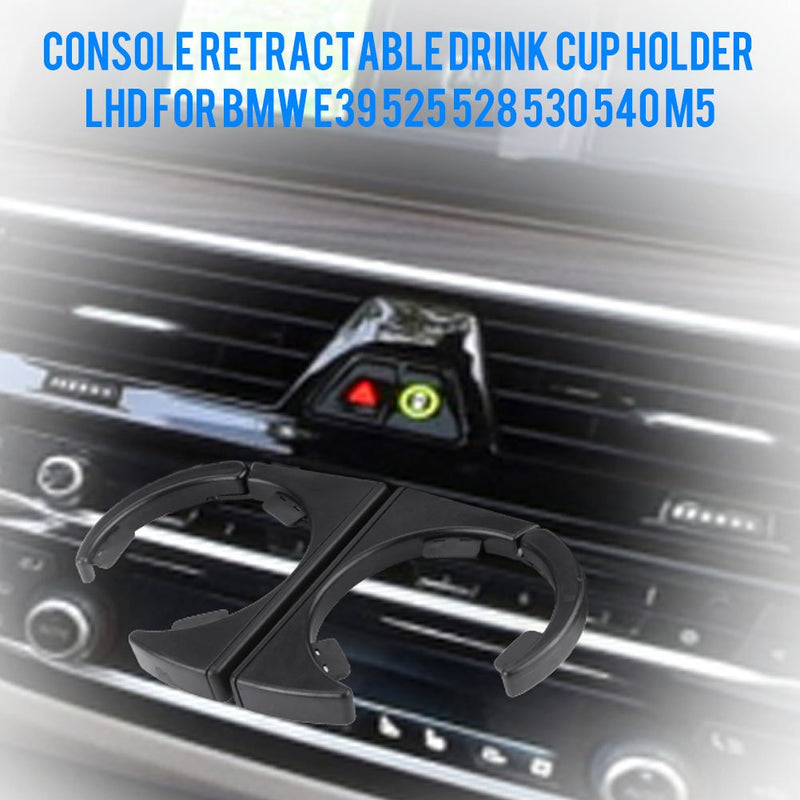  [AUSTRALIA] - Qiilu Car Console Retractable Drink Cup Holder LHD for BMW E39 525 528 530 540 M5 51168190205