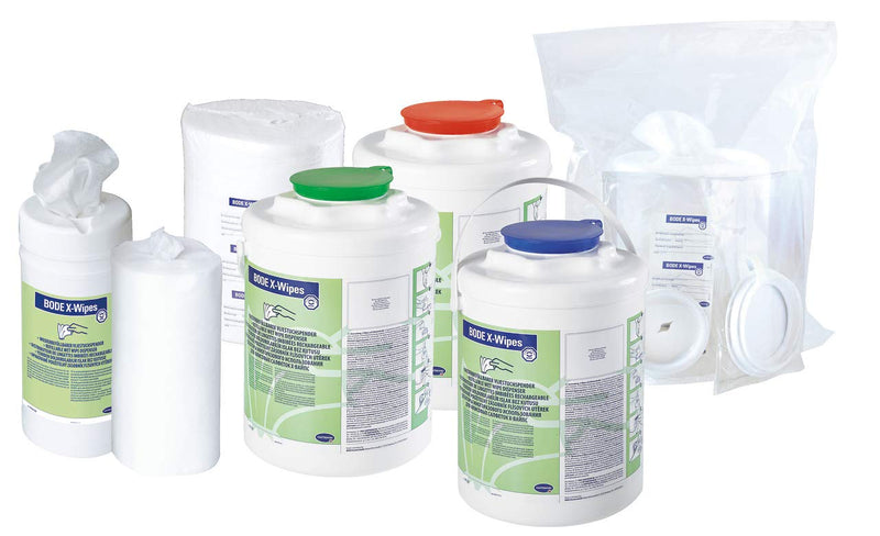  [AUSTRALIA] - BODE X-Wipes dispenser Cloth dispenser for the universally applicable BODE X-Wipes system, for all liquid HARTMANN surface disinfectants and selected products from the instrument sector.