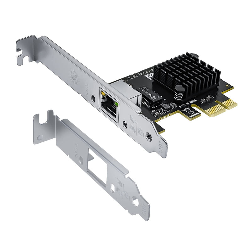  [AUSTRALIA] - 2.5GBase-T PCIe Network Adapter 2.5 gb Ethernet Card,RLihm 2.5gb Network Card RJ45 LAN Port,2500/1000/100Mbps,1 Port,for Gaming/Office, Support Windows/Linux with a Low Profile Bracket,I225-V Chipset