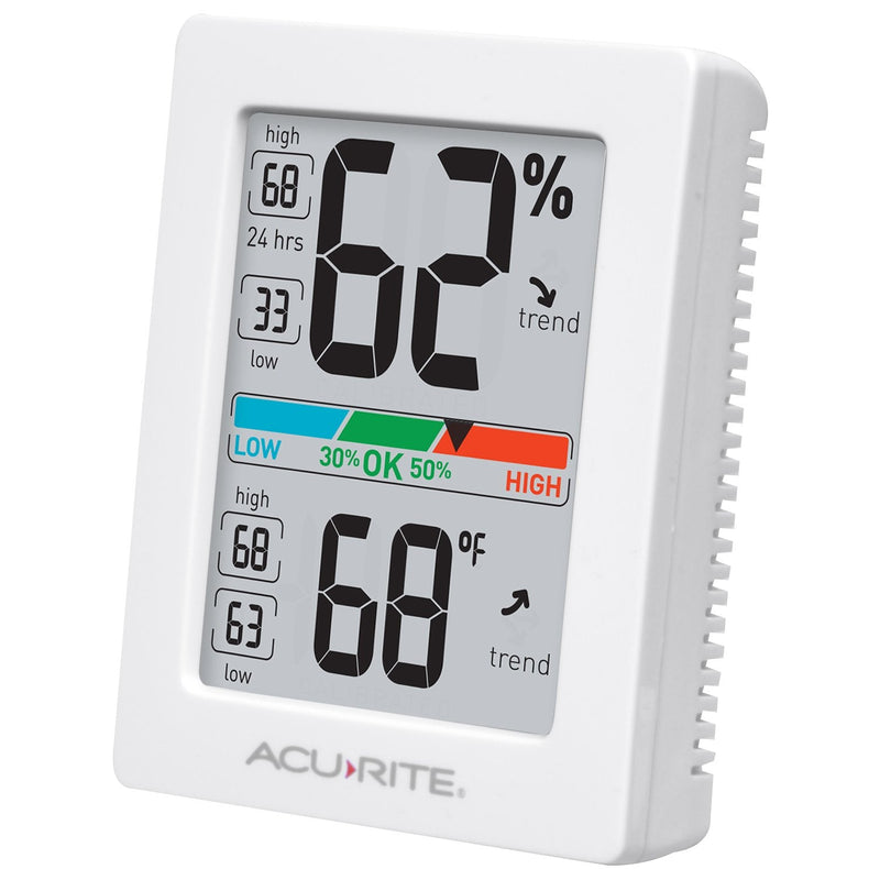  [AUSTRALIA] - AcuRite Digital Hygrometer with Indoor Monitor and Comfort Scale (01083M) Room Thermometer Gauge with Temperature Humidity, 3 x 2.5 Inches