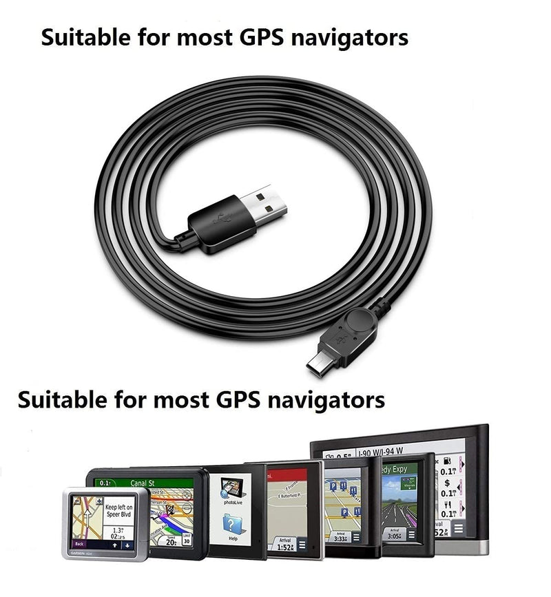  [AUSTRALIA] - Dash Cam Charger GPS Navigator Charger Cable for Mini USB Port Device Dash Cam GPS MP3/MP4 Player Canon Digital Camera PDA Charger for 12V Car and 24V Truck Car Power Adapter Cable (Mini USB 11.5FT) Black