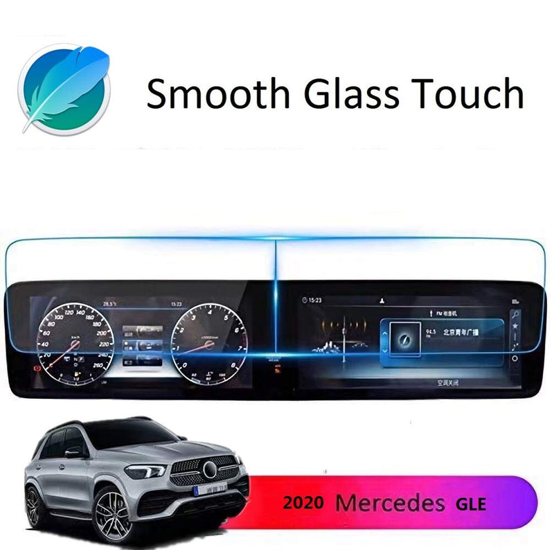 Screen Protector Compatible with 2020 2021 Mercedes Benz GLE GLS 12.3 inch Touch Screen,ZFM Anti Glare Scratch,Shock-resistant, Navigation Protection Accessories Premium Tempered Glass (V167) - LeoForward Australia