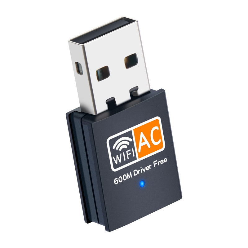  [AUSTRALIA] - USB WiFi Adapter, 5G/2.4G Dual Band Wireless USB WiFi Adapter for PC, 600Mbps High Speed WiFi Adapter for Desktop PC, Linccras WiFi Dongle Support Windows 7/8/10 and Mac