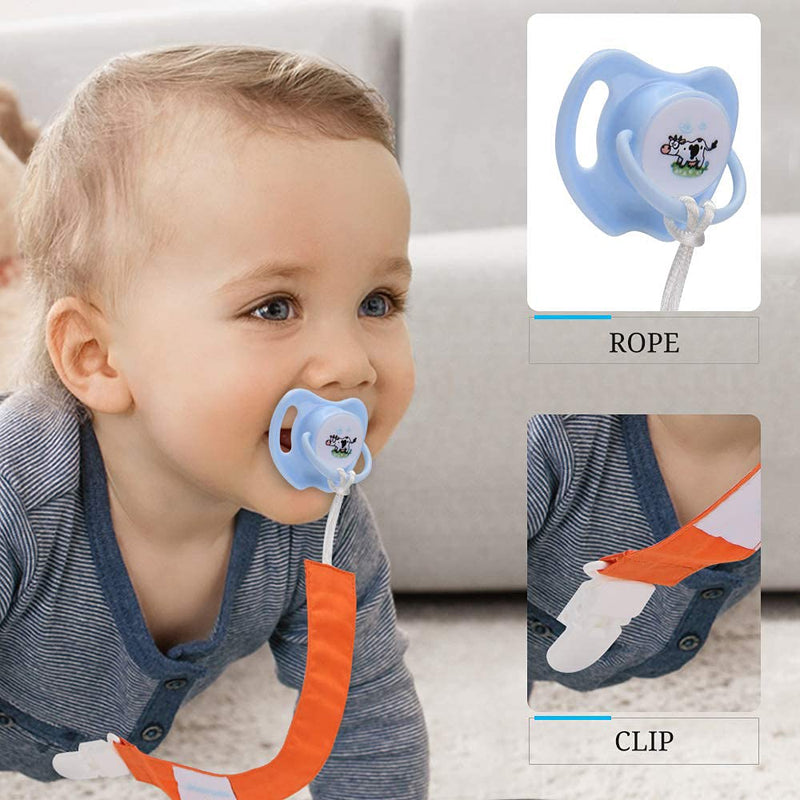 YOOFOSS Pacifier Clip for Boys and Girls 6 Pack Solid Color Pacifier Holder Fits All Pacifiers & Teething Toys Modern Unisex Baby Gift Multicolor - LeoForward Australia