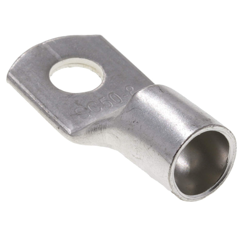  [AUSTRALIA] - Tubular cable lugs 50 mm² - perforation Ø M8 cable lugs crimp uninsulated SC cable connectors made of tin-plated copper 20 pieces