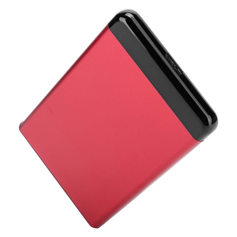  [AUSTRALIA] - Qiilu External Hard Drive 4Tb 2Tb External Hard Drive Aluminum Alloy Mobile Hard Disk Box Usb3.0 Portable 2.5In Ssd HDD Sata Aluminum Alloy Enclosure 8Tb (Red) Red