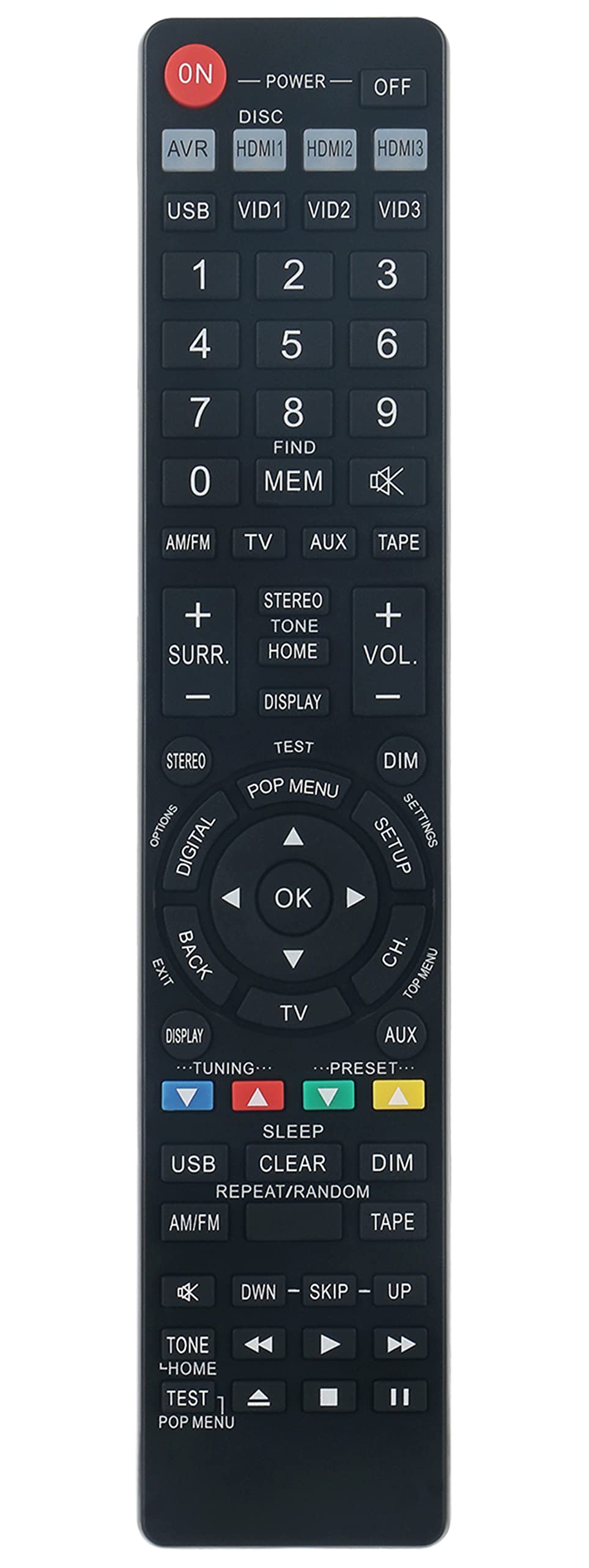  [AUSTRALIA] - Replaced Remote fit for Harman Kardon AVR 700 AVR700 Audio Video Receiver AVR 700 AVR 70 AVR 70C