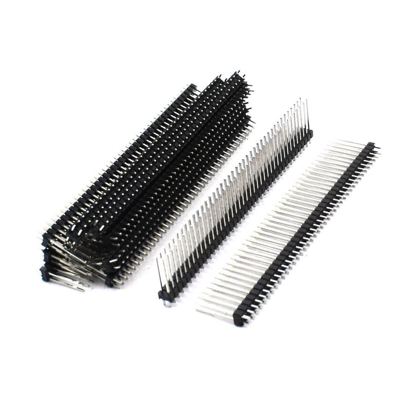  [AUSTRALIA] - uxcell 10Pcs 2.54mm 80Pin Double Row Straight Pin Header Connector Strip 20mm