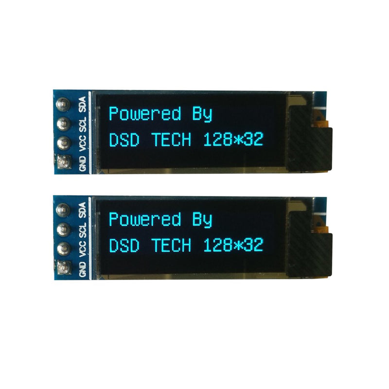  [AUSTRALIA] - DSD TECH 2 PCS IIC OLED Display 0.91 Inch for Arduino ARM