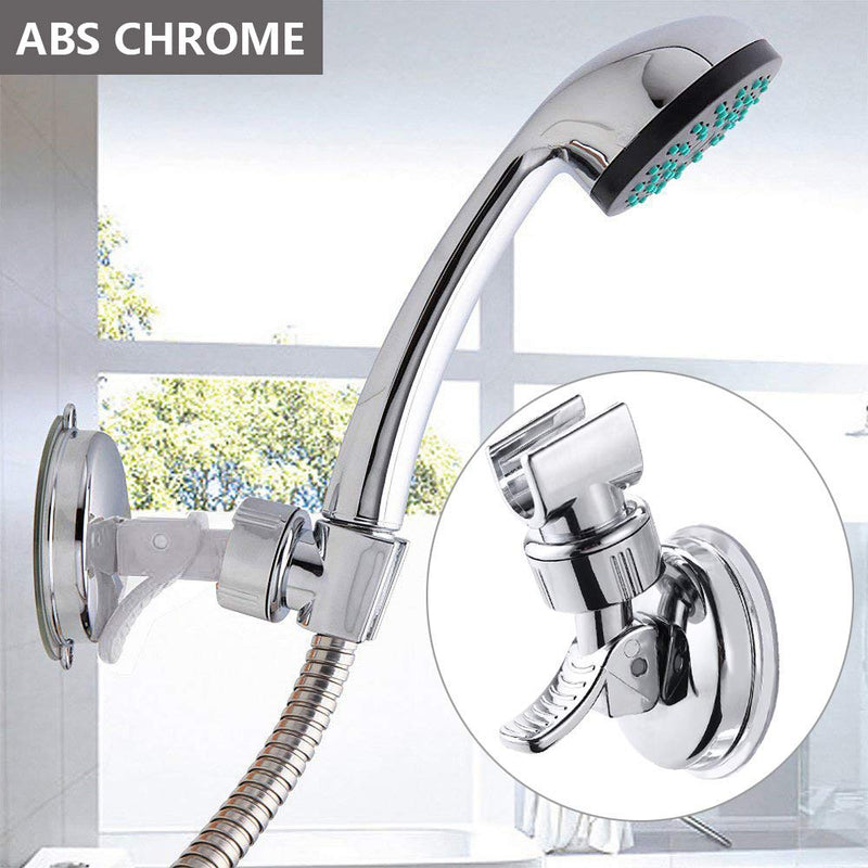  [AUSTRALIA] - Adjustable Shower Head holder, Bathroom Suction Cup Handheld Shower head Bracket, Removable Handheld Showerhead & Wall Mounted Suction Bracket (Sliver-1) Sliver-1