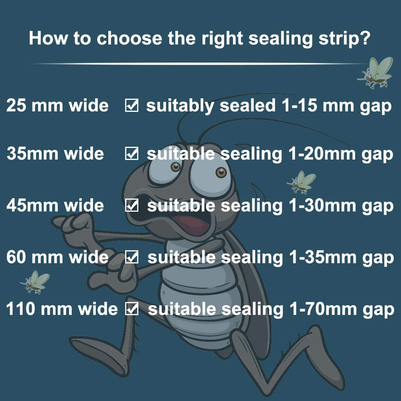  [AUSTRALIA] - Silicone Seal Strip - 10M/33ft Weather Stripping Door Window Seal - Door Strip Bottom Draft Stopper (25MM, Transparent) 2pack
