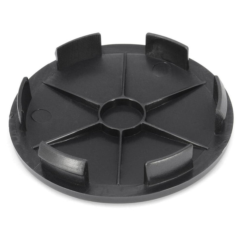  [AUSTRALIA] - AmerStar 4 Pieces Black Universal 68mm ABS Car AUTO Wheel Center Hub Caps Covers Set No Logo Black 68/62mm