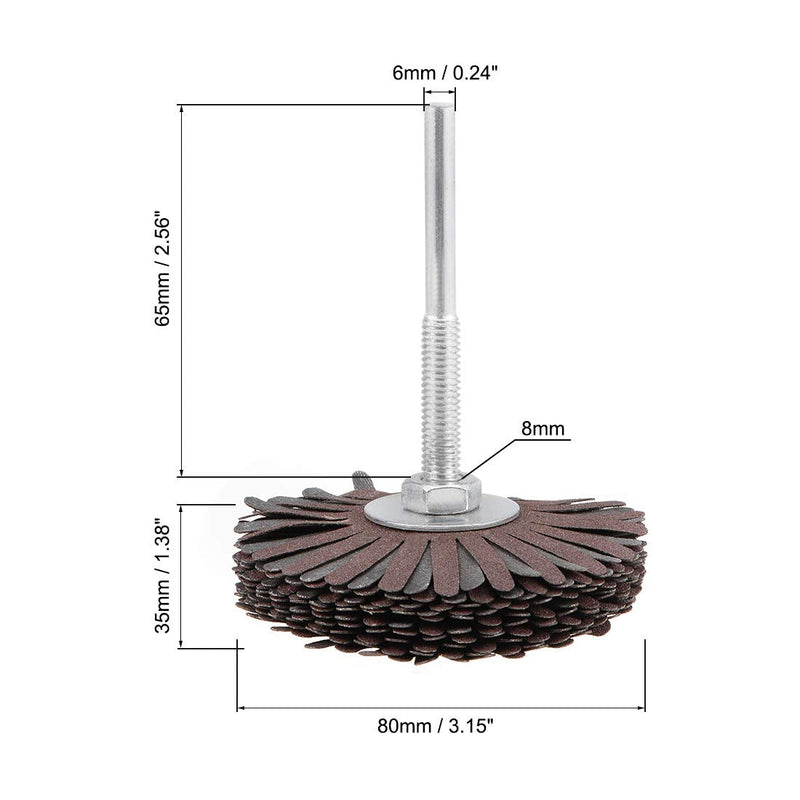  [AUSTRALIA] - uxcell Abrasive Cloth Flap Wheel Sanding Star 1/4-Inch Shank for Woodworking Root Carving Furniture Polishing 240 Grit