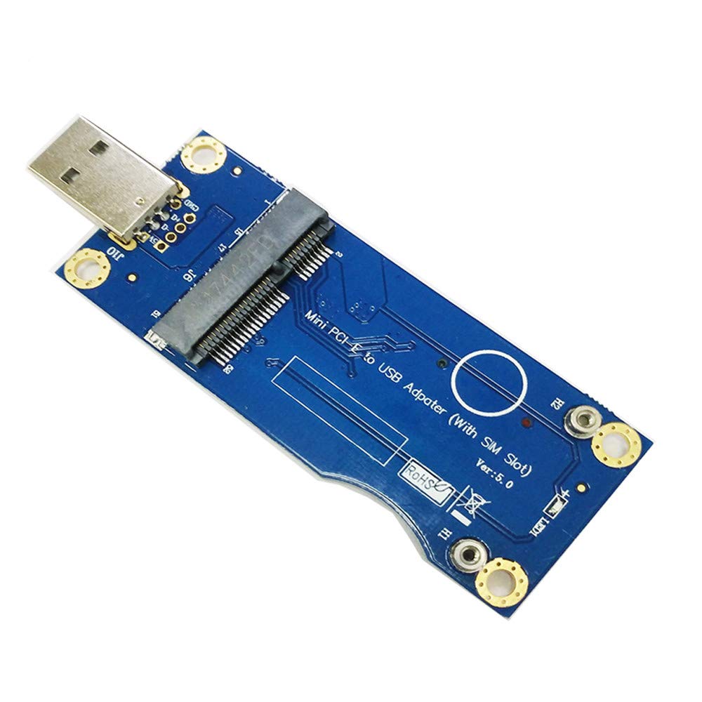  [AUSTRALIA] - Sim Card Modem USB to Mini pci Mini pcie USB Adapter Pci-e Sim Card Mini PCI-E sim Card to USB Adapter with SIM Card Slot for WWAN/LTE