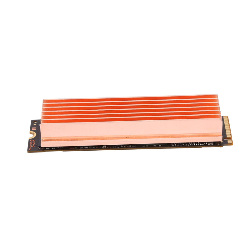 Awxlumv M.2 Heatsink Pure Copper NVMe M2 2280 SSD DIY 7 Fins Cooler for Desk Computer (1 Pcs) 1Pcs - LeoForward Australia