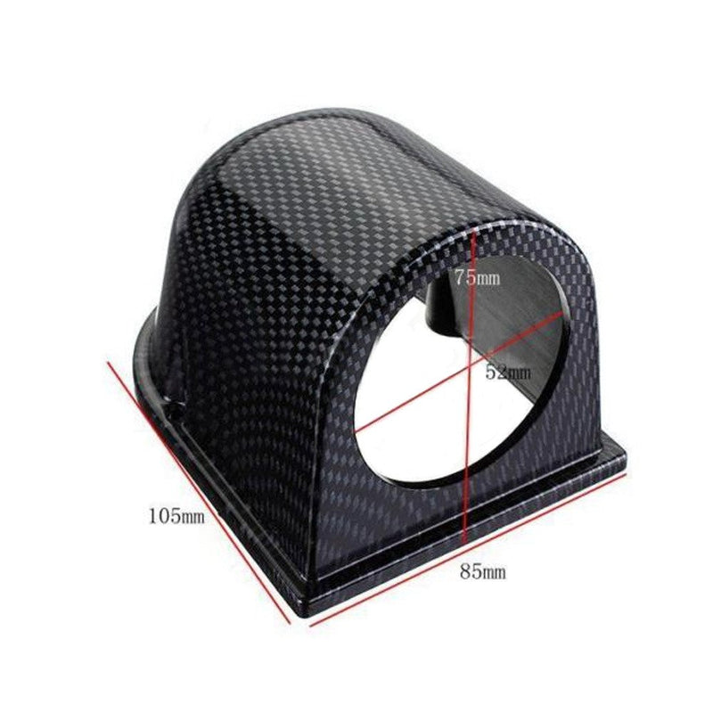  [AUSTRALIA] - ESUPPORT Carbon Fiber 2" 52mm Heavy Duty Universal One Hole Dash Dashboard Car Auto Motor Gauge Pod Mount Holder