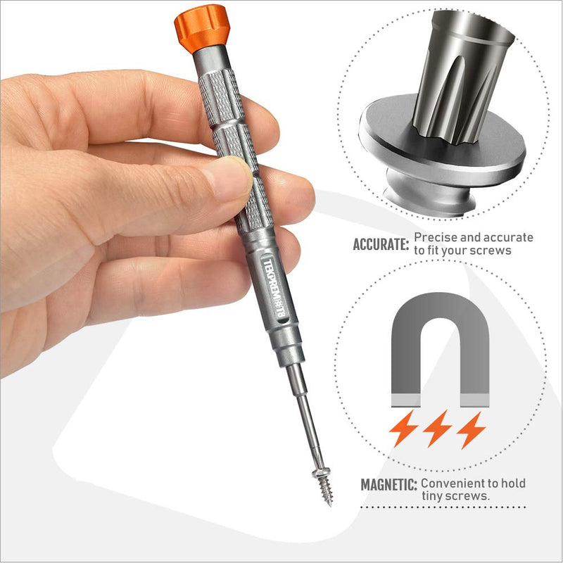  [AUSTRALIA] - TEKPREM 10 in 1 Torx Screwdriver Set with T4 T5 T6 T8 T9 T10 Torx Security Set,Small Precision Torx Repair Kit for Apple,Macbook,Mac mini,Xbox one Xbox360 Controller,PS3,PS4,Computer and Pocket Knives