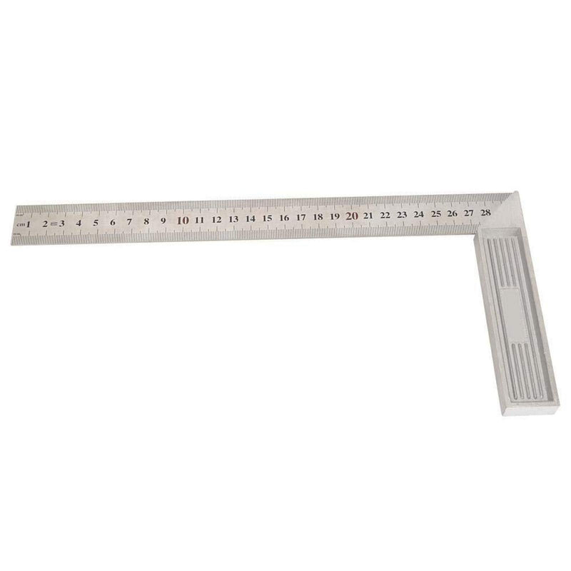  [AUSTRALIA] - L-Shaped Straightedge Ruler 30cm / 12in 90 Degree Straight Edge Ruler Measuring Gauge (Standard)