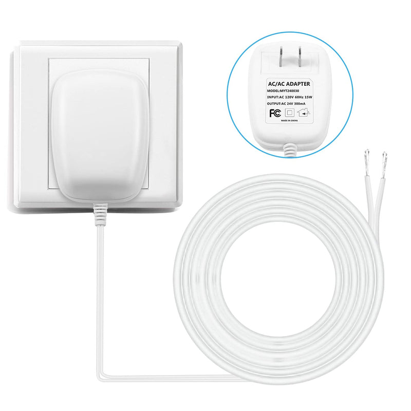  [AUSTRALIA] - 24Volt Power Adapter/Transformer,C-Wire Adapter Thermostat，Compatible with Honeywell,Ecobee,Nest and Sensi Smart WiFi Thermostat Pro(25Foot /7.6M Cable)