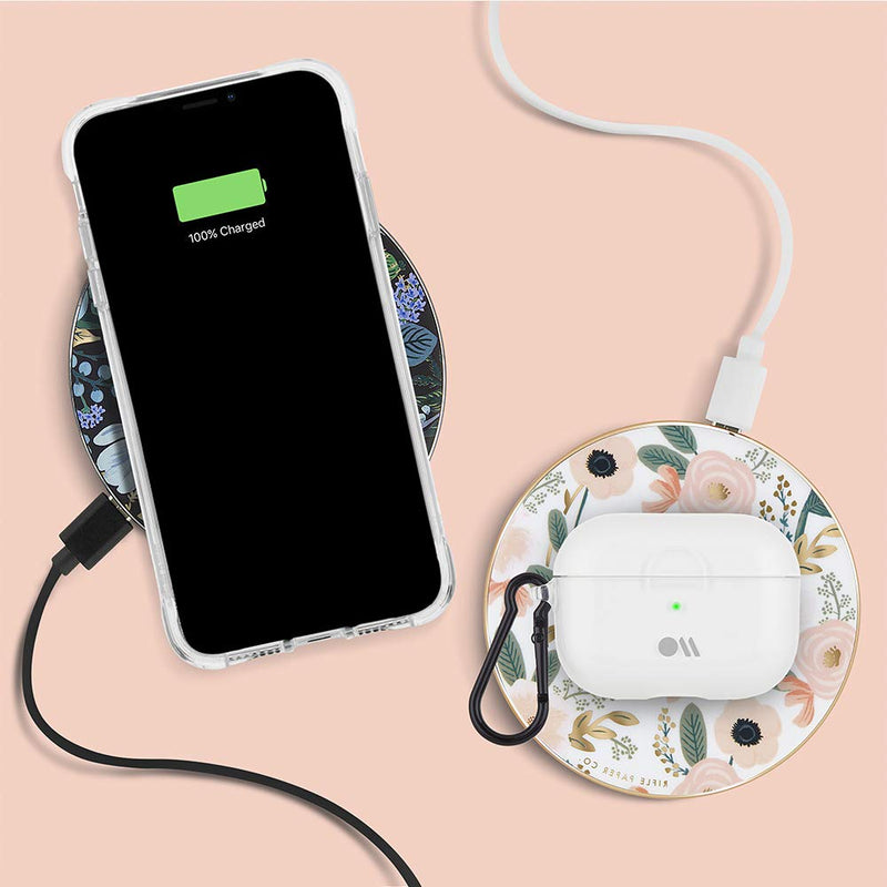  [AUSTRALIA] - Case-Mate Rifle Paper CO. - Power DISC - Wireless Charger - Charges All Qi Enabled Devices - Universal - Wild Flowers