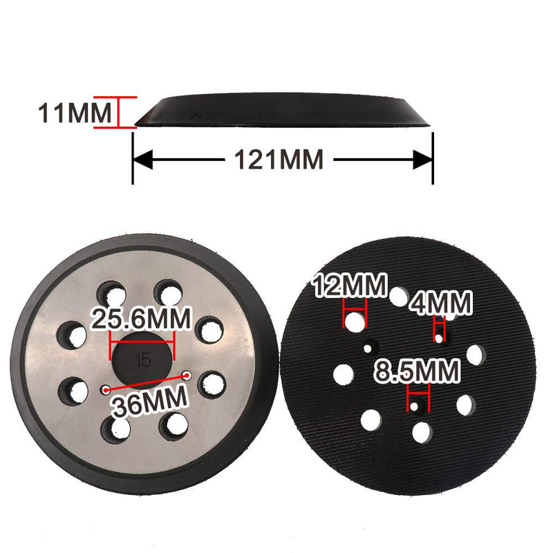  [AUSTRALIA] - 5 Inch 8 Hole Hook and Loop Replacement Pad for DeWalt Sander DW421, DW423,D26451/K,D26453