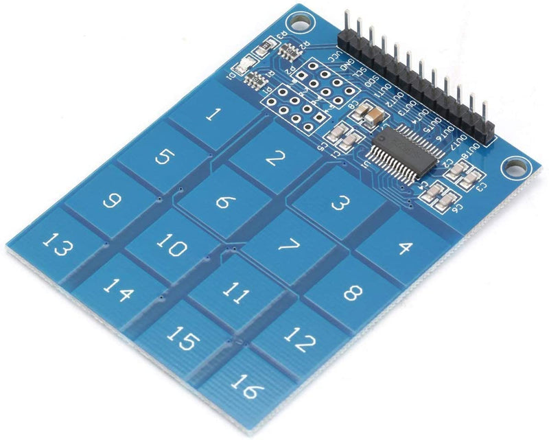  [AUSTRALIA] - RedTagCanada TTP229 2.4V-5.5V 16 Channel Digital Capacitive Switch Touch Sensor Keypad Module IC for Arduino Board Electronic DIY Tool, Blue